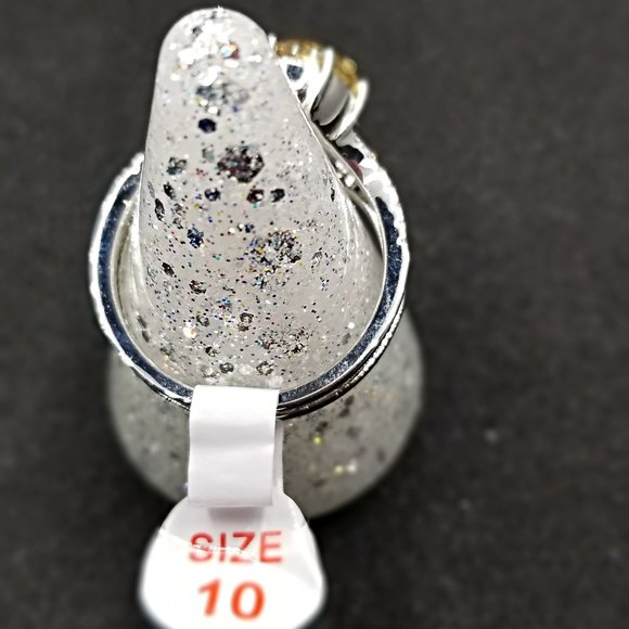 CZ Ring Champagne Size 10 Ring Bomb Party - Picture 5 of 5